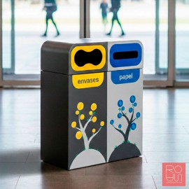 Paperera de reciclatge exterior Brussel·les 120 L - Edició especial